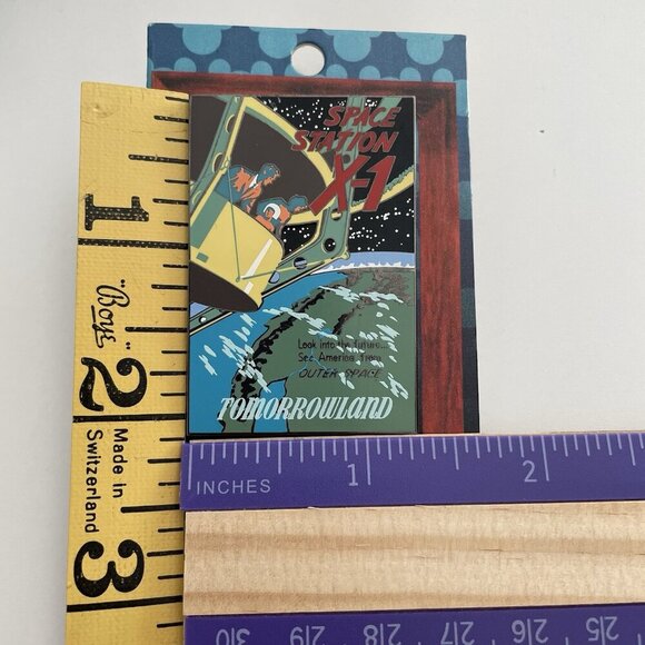 Disney 03 Disneyland Attraction Poster Series LE Pin TOMORROWLAND SPACE STATION - Picture 4 of 4